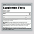 Supplement Facts for Liquid Chlorophyll 16 OZ, detailing nutritional information and ingredients in a clear format.
