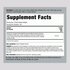 Supplement Facts for Oregano Oil 4000 mg Softgels, 200 count.