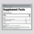 Supplement Facts panel for NV Calm Sleep Mag plus Melatonin, 16 oz (453 g) bottle, detailing ingredients and nutritional information.