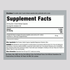 Image of the Supplement Facts panel for Tongkat Ali 1600mg Capsules, featuring details for 120 capsules.