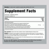 Supplement Facts panel for Resveratrol, Berberine, and Grape Seed Q Complex.