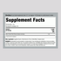 Supplement Facts label for Black Cohosh Root Liquid Extract 2 oz.