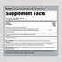 Supplement Facts panel for Turmeric 500 mg Standardized Capsules, 240 count.