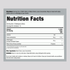 Supplement Facts panel for DynamicBlk Cherry Concentrate 16 oz.