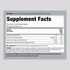 Supplement Facts panel for Coral Calcium 1000 mg, 200 capsules, showing nutrient details and serving size information.