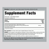 Supplement Facts for Graminex Flower Pollen Capsules, 60 capsules per bottle.