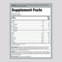 Supplement Facts panel detailing MuscleFit Protein Chocolate Ice Cream flavor, 2lb.