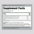 Supplement Facts panel for Prostate Palmetto Herbal Capsules 200 count, detailing active ingredients and nutritional information.