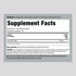 Supplement Facts panel for Chondroitin Sulfate 600 mg capsules, 120 count.
