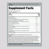 Label displaying Supplement Facts for Gallbladder Formula, 100 capsules.