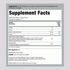 Image showing the Supplement Facts panel of Collagen Advanced, detailing its contents and nutritional information.