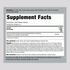 Supplement Facts for Green Tea 1800 mg Capsules 100 count, detailing ingredients and nutrition information.