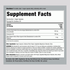 Supplement Facts panel for Turmeric, CoQ10, Black Pepper capsules.