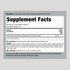 Supplement Facts panel for Butchers Broom 1250mg Capsules, 120 count.