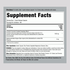 The Supplement Facts panel for Turmeric Complex 1000 mg Capsules, showing details for a container of 180 pills.