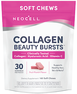 Collagen Beauty Bursts Fruit Punch Flavor, 60 Tasty Soft Chews