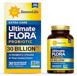Ultimate Flora Extra Care Probiotic 30 Billion, 30 Delayed Release Vegan Caps