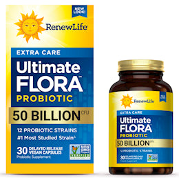 Ultimate Flora Extra Care Probiotic 50 Billion, 30 Delayed Release Vegan Caps
