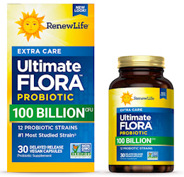 Ultimate Flora Extra Care Probiotic 100 Billion, 30 Delayed Release Vegan Caps
