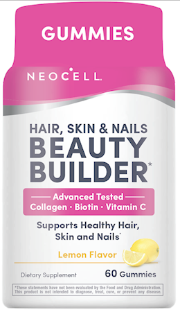 Beauty Builder Hair, Skin & Nails Gummies Lemon Flavor, 60 Tasty Gummies