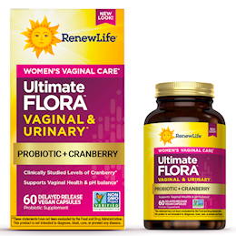 Ultimate Flora Vaginal & Urinary Complete + Probiotic & Cranberry, 60 Delayed Release Vegan Caps