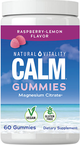 CALM Gummies Raspberry-Lemon Flavor, 60 Tasty Gummies