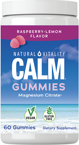 CALM Gummies Raspberry-Lemon Flavor, 60 Tasty Gummies