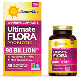 Ultimate Flora Women's Complete Probiotic 90 Billion, 30 Delayed Release Vegan Caps