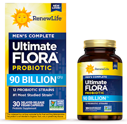 Ultimate Flora Men's Complete Probiotic 90 Billion, 30 Delayed Release Vegan Caps