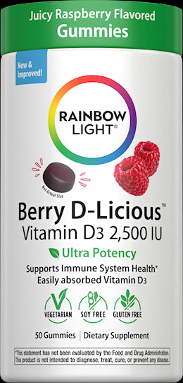 Berry D-Licious D3 2,500 IU Gummies, 50 Vegetarian Gummies