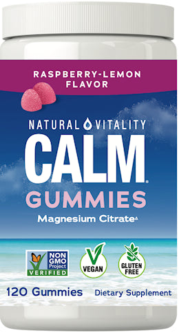 CALM Gummies Raspberry-Lemon Flavor, 120 Tasty Gummies