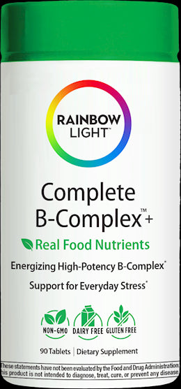 Complete B-Complex + Real Food Nutrients, 90 Vegan Caplets