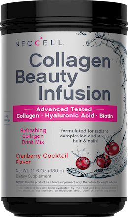 Collagen Beauty Infusion with Hyaluronic Acid + Biotin Cranberry Cocktail Flavor, 9.1 oz (258 g) Powder