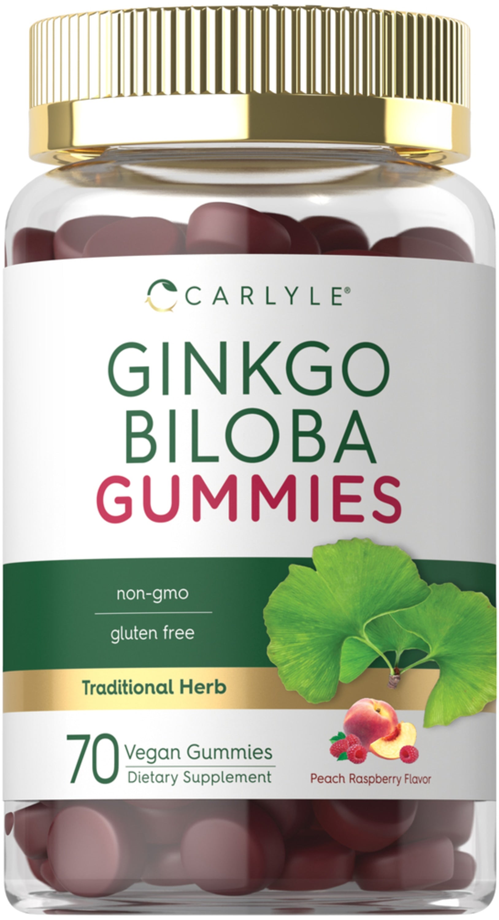 Ginkgo Biloba 300mg per serving | 70 Gummies