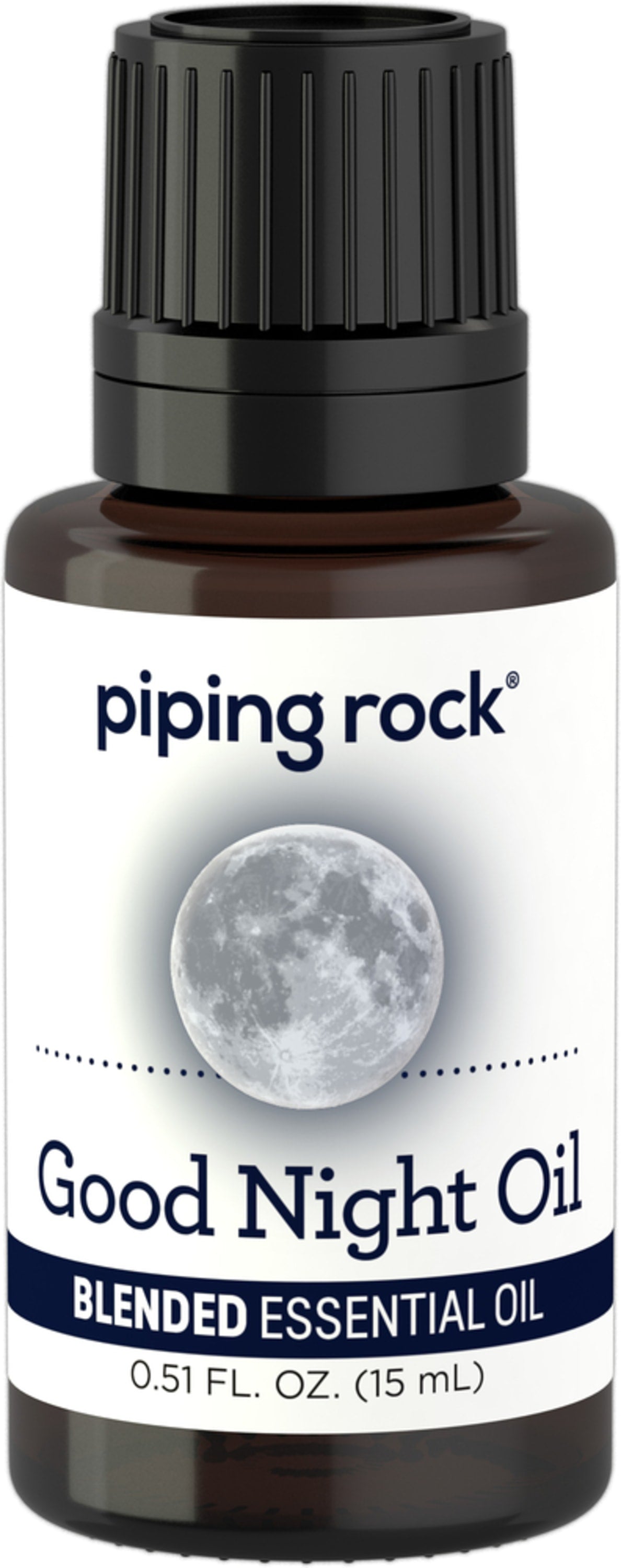 Good Night Essential Oil Blend bottle containing 0.51 FL. OZ. (15 mL).