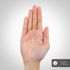 A Methylcobalamin lozenge rests on an open hand, measuring 0.313 inches (0.794 cm).