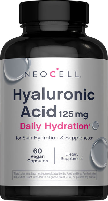 Hyaluronic Acid, 125 mg, 60 Vegan Capsules