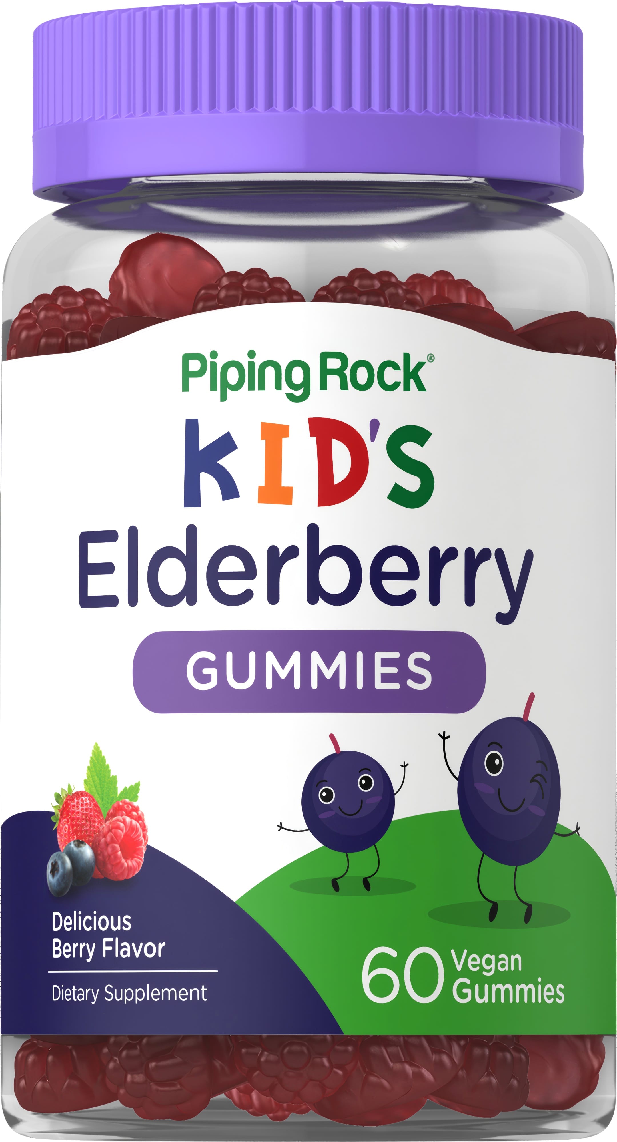 Kids Elderberry (Berry), 60 Vegan Gummies