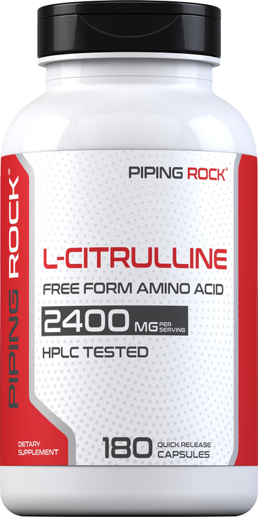L-Citrulline, 2400 mg (per serving), 180 Quick Release Capsules