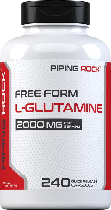 L-Glutamine, 2000 mg (per serving), 240 Quick Release Capsules