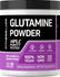 Jar of Fitness Labs Glutamine Powder, 250 g (8.82 OZ), offering 50 servings.