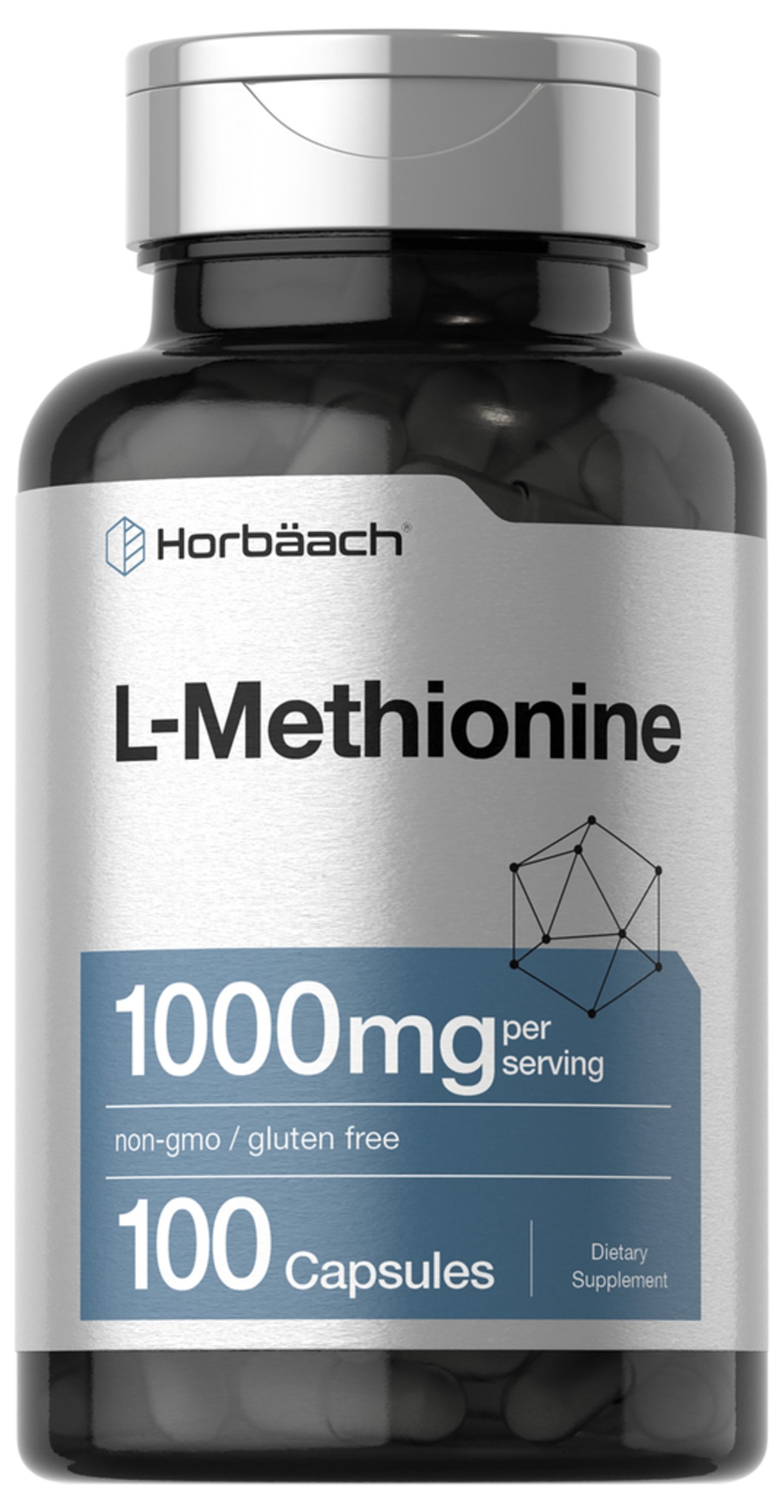 L Methionine, 1000 mg (per serving), 100 Capsules