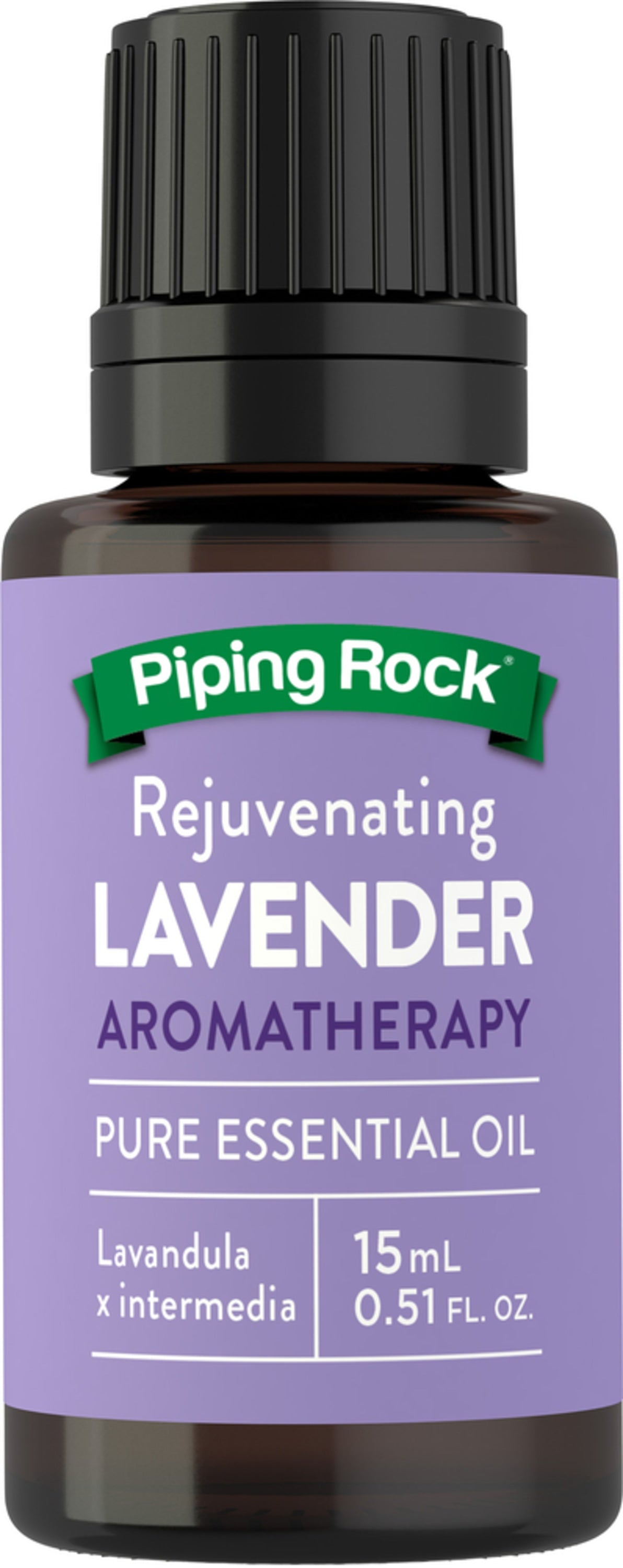 Bottle of Rejuvenating Lavender Aromatherapy Pure Essential Oil, 15 mL (0.51 FL. OZ.).