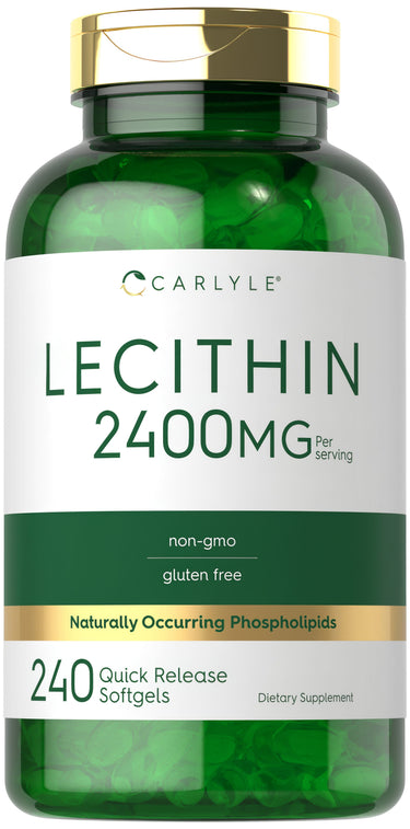 Lecithin - NON GMO, 2400 mg (per serving), 240 Quick Release Softgels