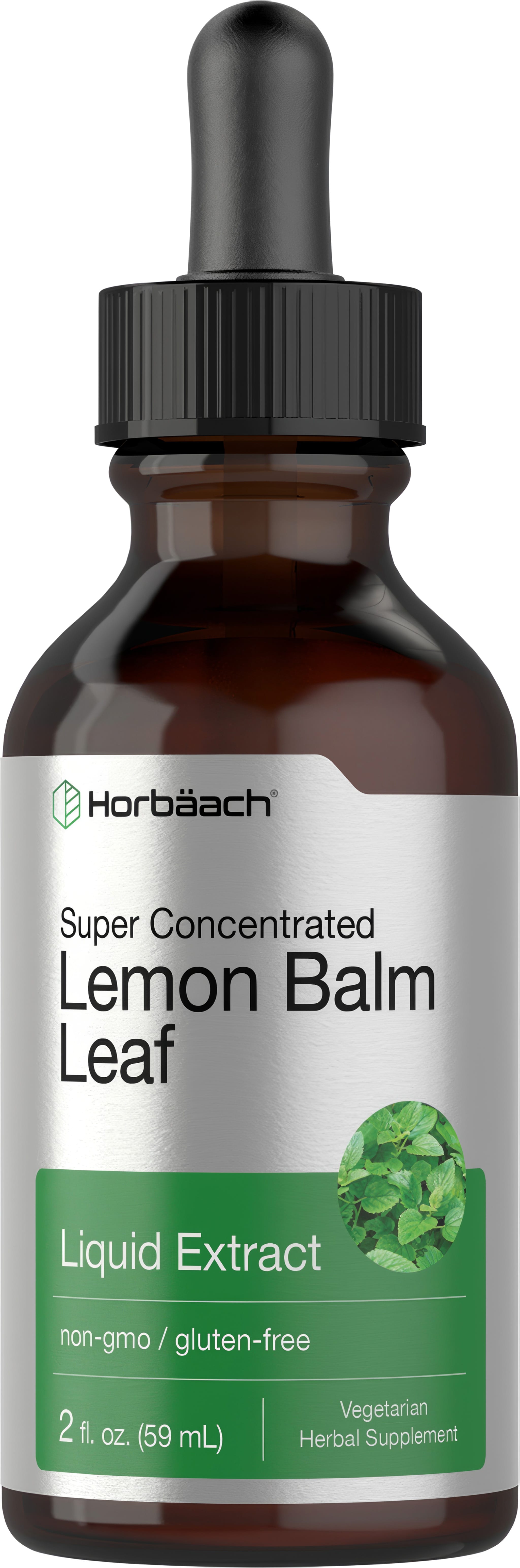 Super Concentrated Lemon Balm Leaf Liquid Extract, non-GMO, gluten-free, 2 fl. oz. (59 mL), Vegetarian Herbal Supplement.