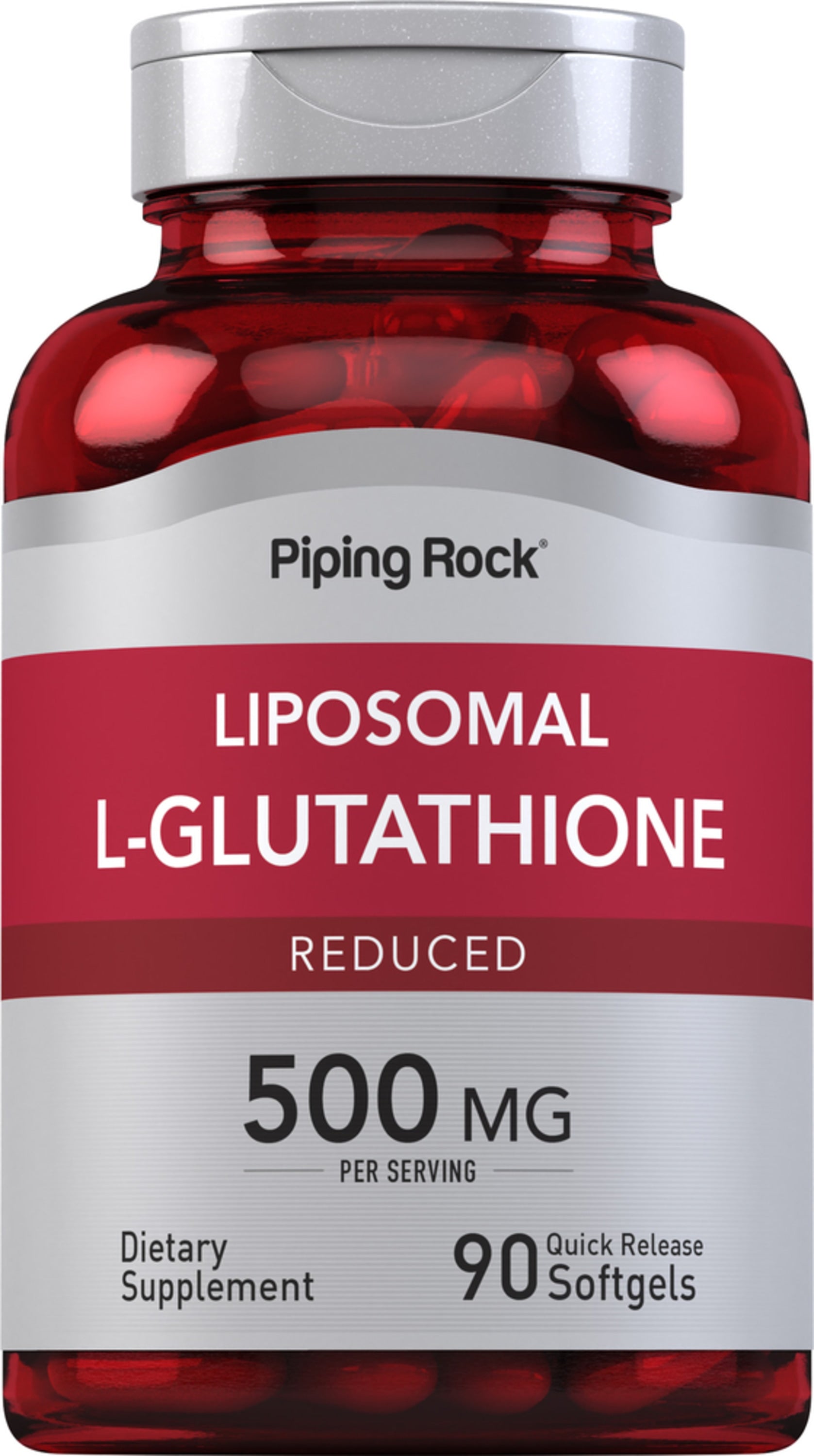 Liposomal L-Glutathione (Reduced), 500 mg (per serving), 90 Quick Rele Liposomal L-Glutathione (Reduced), 500 mg (per serving), 90 Quick Rele