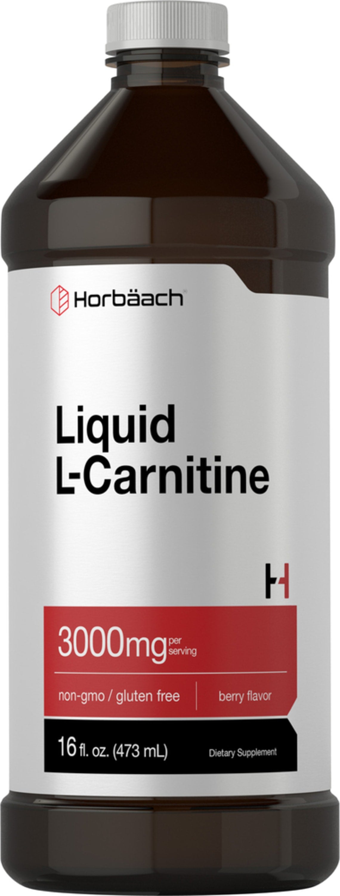 Liquid L-Carnitine (Berry), 3000 mg (per serving), 16 fl oz (473 mL) Bottle