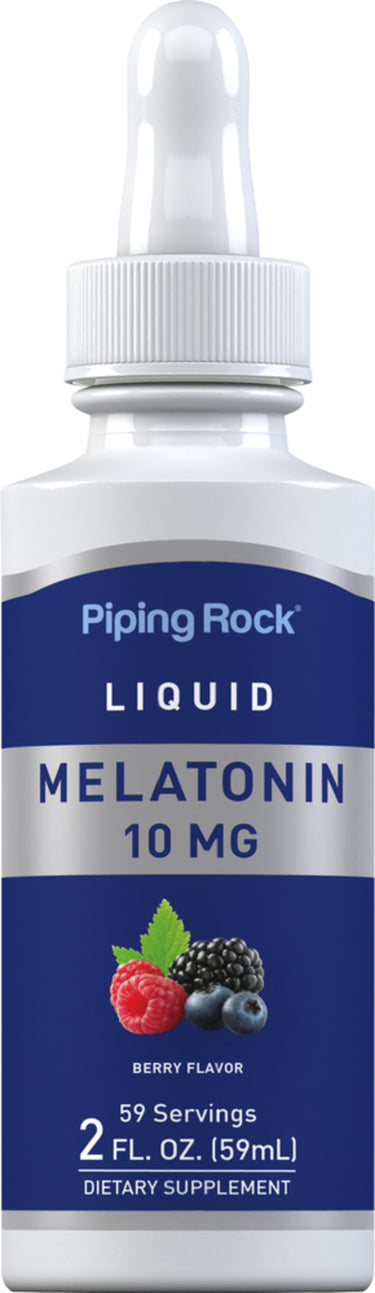 Liquid Melatonin 10 mg (Delicious Berry), 2 fl oz (59 mL) Dropper Bottle