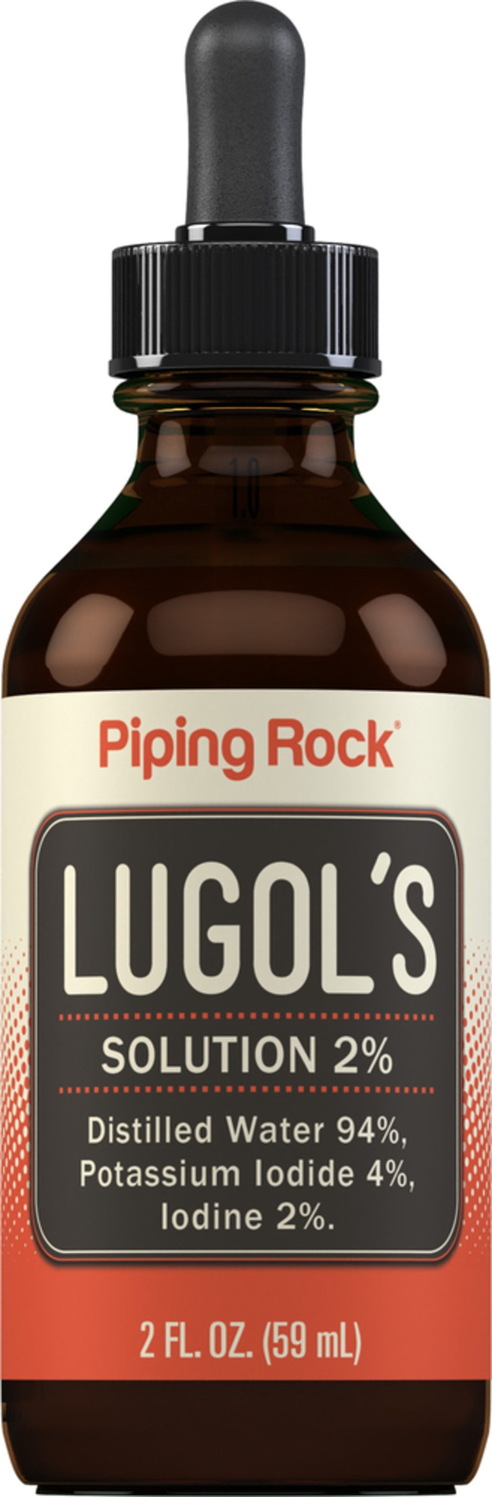 Lugol's Iodine (2%) Solution, 2 fl oz (59 mL) Dropper Bottle
