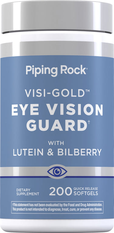 Lutein Bilberry Eye Vision Guard + Zeaxanthin, 200 Quick Release Softgels